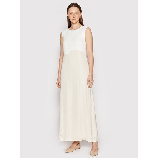 Peserico Sukienka letnia E02951 Beżowy Relaxed Fit ze sklepu MODIVO w kategorii Sukienki - zdjęcie 183946557