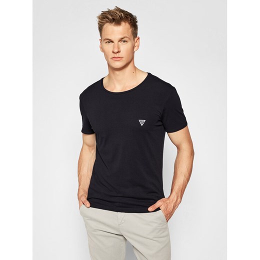 Guess T-Shirt U97M00 JR003 Czarny Slim Fit ze sklepu MODIVO w kategorii T-shirty męskie - zdjęcie 183946578