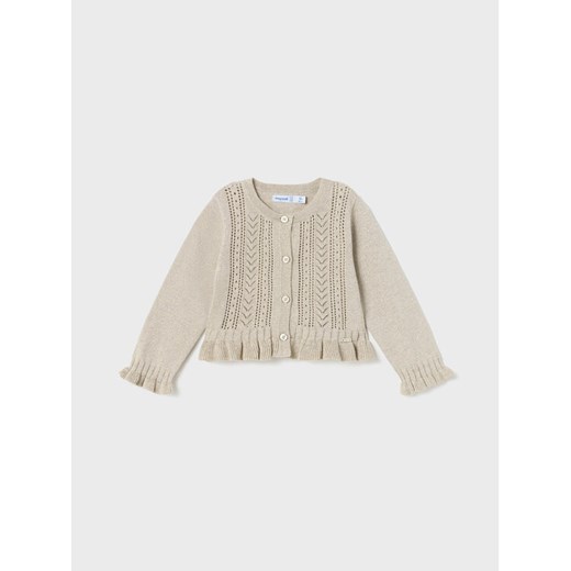 Mayoral Kardigan 1366 Beżowy Regular Fit ze sklepu MODIVO w kategorii Bluzy i swetry - zdjęcie 183946579