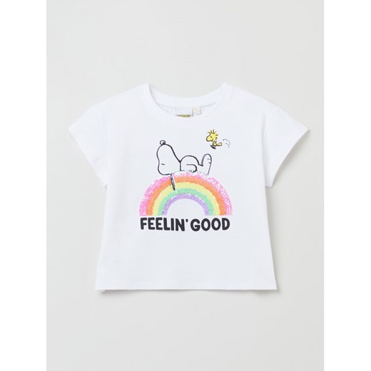OVS T-Shirt 1759667 Biały Regular Fit ze sklepu MODIVO w kategorii Bluzki dziewczęce - zdjęcie 183946587