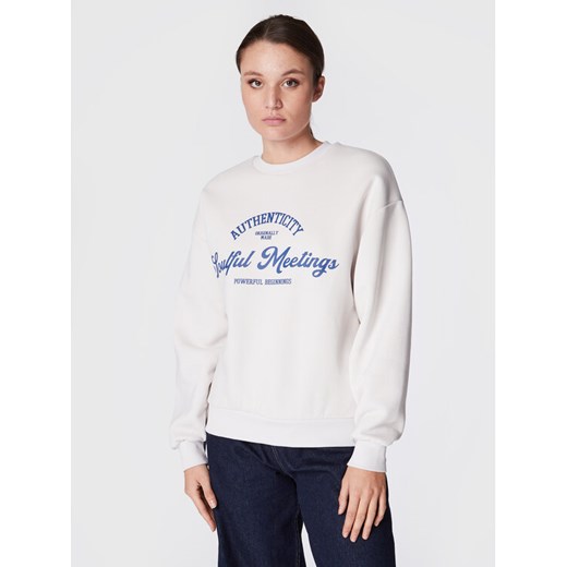 Gina Tricot Bluza Riley 10949 Biały Oversize Gina Tricot XS MODIVO