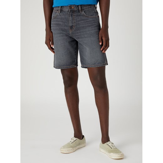 Wrangler Szorty jeansowe Frontier W16WEBY99 112331099 Szary Relaxed Fit ze sklepu MODIVO w kategorii Spodenki męskie - zdjęcie 183946767