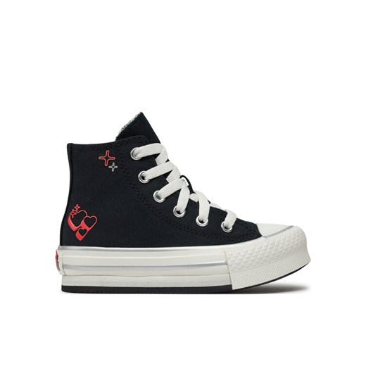 Converse Trampki Chuck Taylor All Star Eva Lift A09122C Czarny ze sklepu MODIVO w kategorii Trampki dziecięce - zdjęcie 183946805