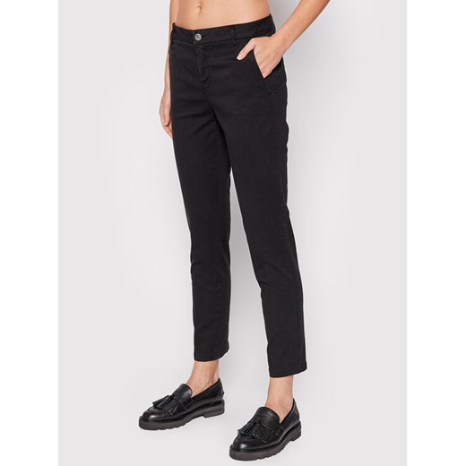 United Colors Of Benetton Spodnie materiałowe 4GD7558S3 Czarny Slim Fit ze sklepu MODIVO w kategorii Spodnie damskie - zdjęcie 183946886