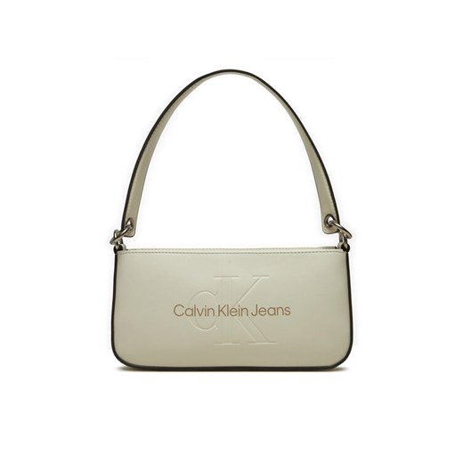 Calvin Klein Jeans Torebka Sculpted Shoulder Pouch25 Mono K60K610679 Beżowy ze sklepu MODIVO w kategorii Torebki damskie - zdjęcie 183946986