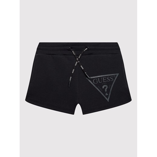 Guess Szorty sportowe J2RD08 FL03S Granatowy Regular Fit ze sklepu MODIVO w kategorii Spodenki dziewczęce - zdjęcie 183946987