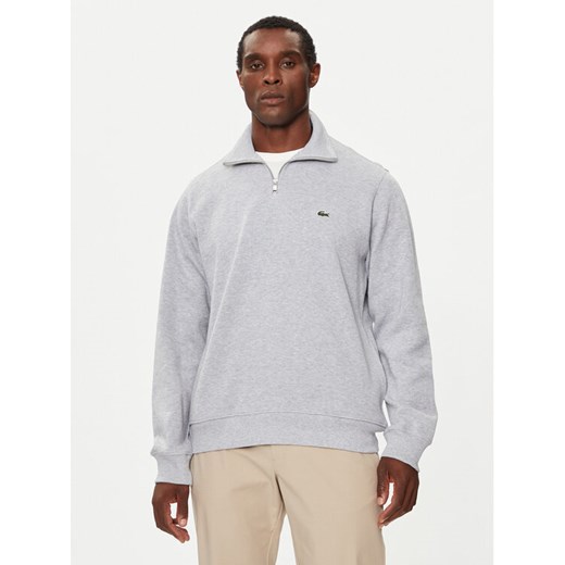Lacoste Bluza SH1927 Szary Classic Fit ze sklepu MODIVO w kategorii Bluzy męskie - zdjęcie 183947016