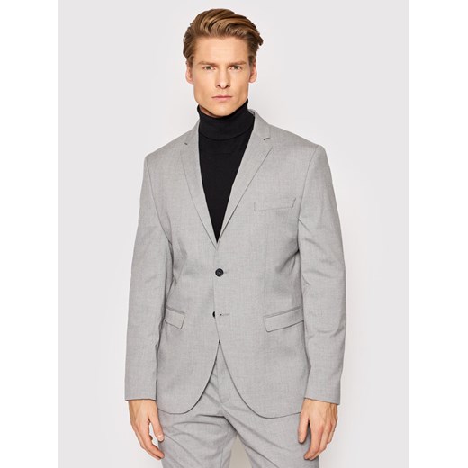 Selected Homme Marynarka Logan 16056888 Szary Slim Fit ze sklepu MODIVO w kategorii Marynarki męskie - zdjęcie 183947116