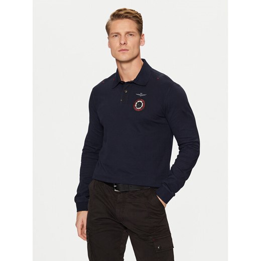Aeronautica Militare Polo 242PO1810J564 Granatowy Regular Fit Aeronautica Militare L MODIVO