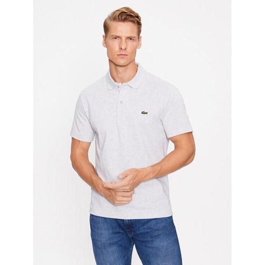 Lacoste Polo DH0783 Szary Regular Fit Lacoste 3 MODIVO