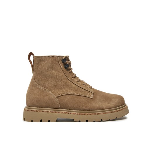 Birkenstock Botki Highwood Lace Mid W Leve 1028922 Beżowy ze sklepu MODIVO w kategorii Botki - zdjęcie 183947165