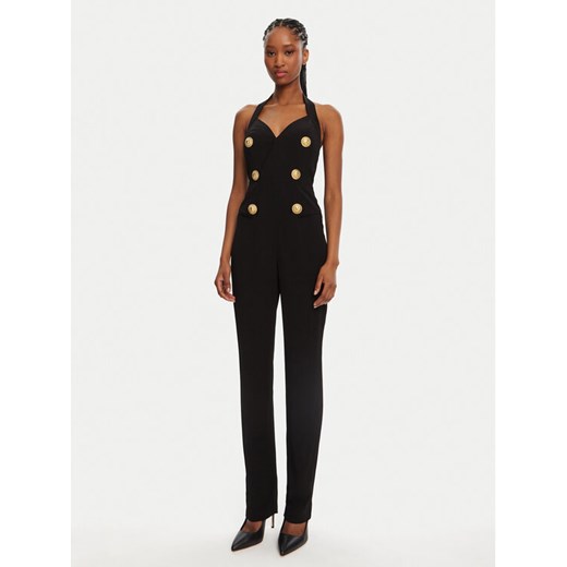Balmain Kombinezon DF1PW145VB00 Czarny Regular Fit ze sklepu MODIVO w kategorii Kombinezony damskie - zdjęcie 183947186