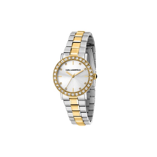 KARL LAGERFELD Zegarek R0553100509 Srebrny ze sklepu MODIVO w kategorii Zegarki - zdjęcie 183947238