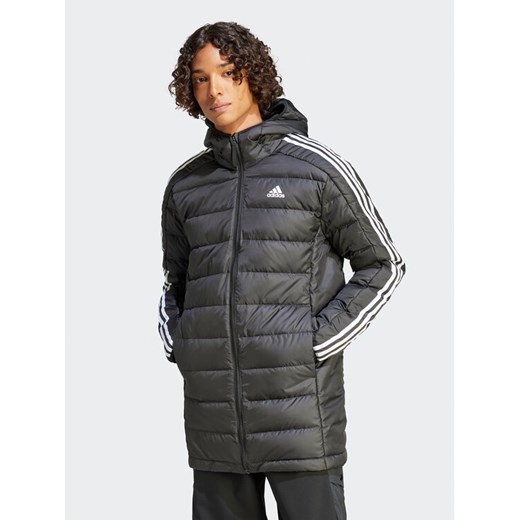 adidas Kurtka puchowa Essentials 3-Stripes HZ8522 Czarny Regular Fit ze sklepu MODIVO w kategorii Kurtki męskie - zdjęcie 183947239