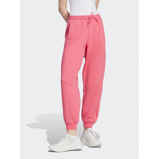 adidas Spodnie dresowe ALL SZN Fleece IM0334 Różowy Loose Fit ze sklepu MODIVO w kategorii Spodnie damskie - zdjęcie 183947327