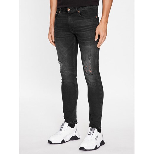 Versace Jeans Couture Jeansy 75GAB5D0 Czarny Skinny Fit ze sklepu MODIVO w kategorii Jeansy męskie - zdjęcie 183947336