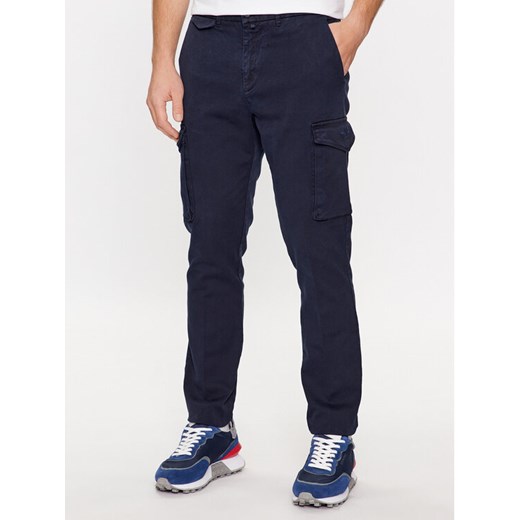 Aeronautica Militare Spodnie materiałowe 232PA1545CT3143 Granatowy Regular Fit ze sklepu MODIVO w kategorii Spodnie męskie - zdjęcie 183947356