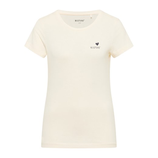Mustang T-Shirt Loa 1016509 Écru Slim Fit ze sklepu MODIVO w kategorii Bluzki damskie - zdjęcie 183947388