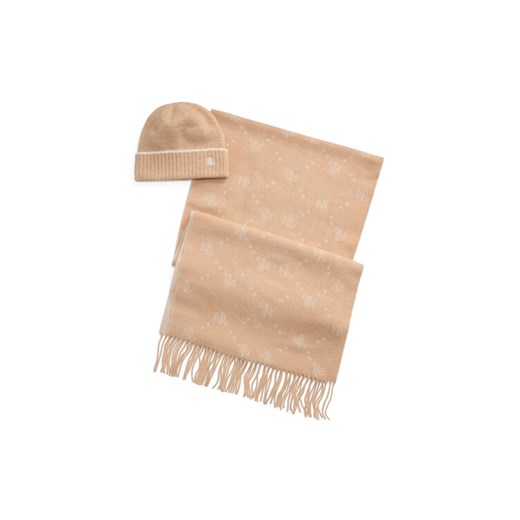 LAUREN RALPH LAUREN Szal 454960062004 Beżowy ze sklepu MODIVO w kategorii Szaliki i chusty damskie - zdjęcie 183947408