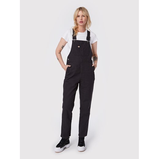 Dickies Ogrodniczki Duck Canvas Bib DK0A4XM1C40 Czarny Regular Fit ze sklepu MODIVO w kategorii Spodnie damskie - zdjęcie 183947415