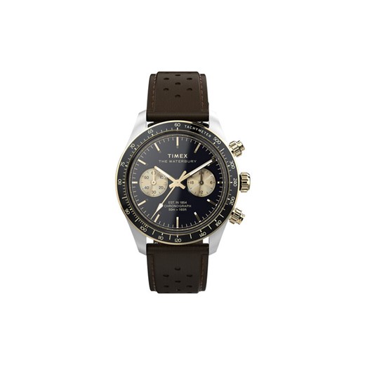 Timex Zegarek Waterbury Heritage TW2Y24100 Czarny ze sklepu MODIVO w kategorii Zegarki - zdjęcie 183947418