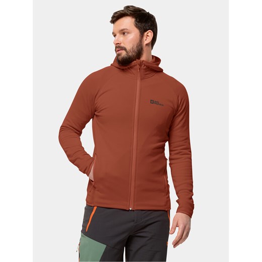 Jack Wolfskin Bluza techniczna Baiselberg Hooded Fz 1710541 Czerwony Regular Fit Jack Wolfskin S MODIVO
