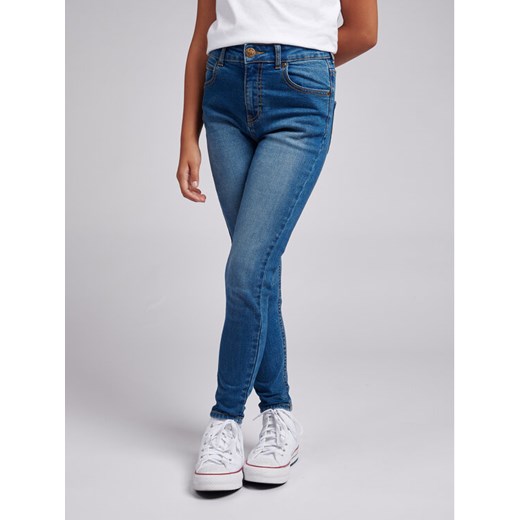 Lee Jeansy Scarlett High Waist LEG5005 Niebieski ze sklepu MODIVO w kategorii Spodnie dziewczęce - zdjęcie 183947438