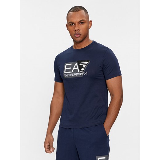 EA7 Emporio Armani T-Shirt 3DPT81 PJM9Z 1554 Granatowy Regular Fit XXL MODIVO