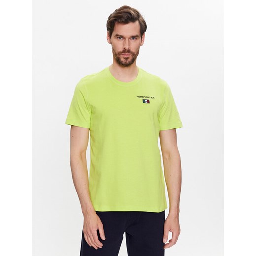 Aeronautica Militare T-Shirt 231TS2068J602 Zielony Regular Fit ze sklepu MODIVO w kategorii T-shirty męskie - zdjęcie 183947455