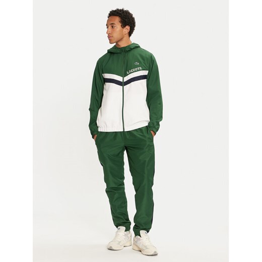 Lacoste Dres WH4241 Zielony Regular Fit ze sklepu MODIVO w kategorii Dresy męskie - zdjęcie 183947458