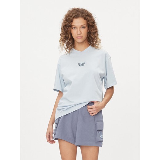 Reebok T-Shirt Classics IL4643 Błękitny Relaxed Fit ze sklepu MODIVO w kategorii Bluzki damskie - zdjęcie 183947528