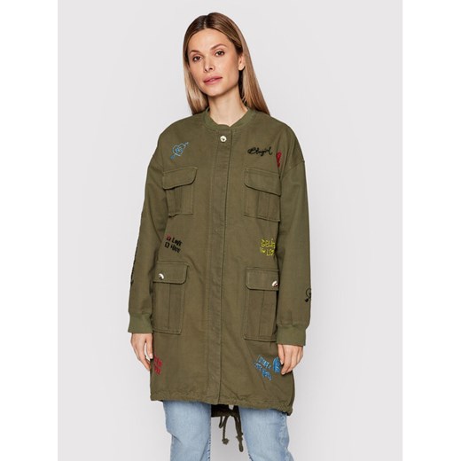 Blugirl Blumarine Kurtka przejściowa RA2047 T3074 Zielony Regular Fit ze sklepu MODIVO w kategorii Kurtki damskie - zdjęcie 183947579