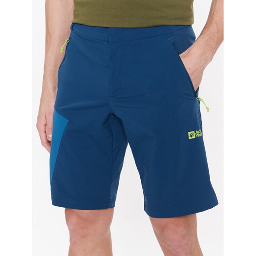 Jack Wolfskin Szorty sportowe Glastal 1508231 Niebieski Regular Fit ze sklepu MODIVO w kategorii Spodenki męskie - zdjęcie 183947585