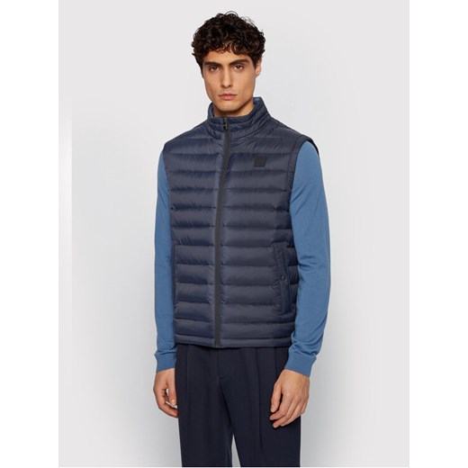 Boss Kamizelka Chroma 50448705 Granatowy Regular Fit ze sklepu MODIVO w kategorii Kamizelki męskie - zdjęcie 183947606