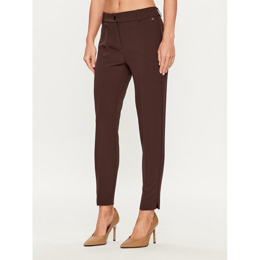 Maryley Spodnie materiałowe 23IB52Z/41CO Brązowy Regular Fit Maryley M MODIVO