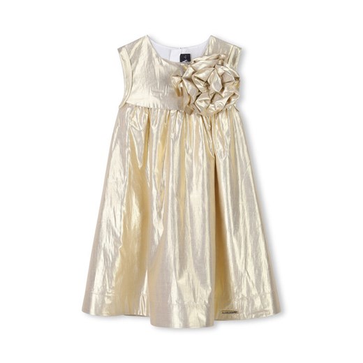 Karl Lagerfeld Kids Sukienka elegancka Z30474 D Złoty Regular Fit ze sklepu MODIVO w kategorii Sukienki dziewczęce - zdjęcie 183947647