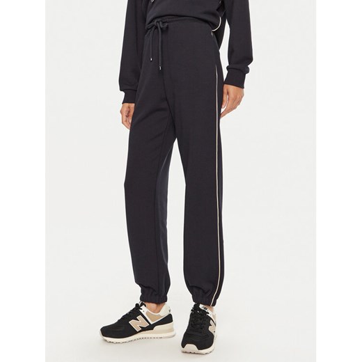 Max Mara Leisure Spodnie dresowe Pirano 2426786088 Granatowy Regular Fit ze sklepu MODIVO w kategorii Spodnie damskie - zdjęcie 183947685