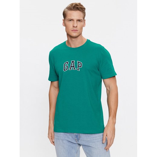Gap T-Shirt 570044-04 Zielony Regular Fit ze sklepu MODIVO w kategorii T-shirty męskie - zdjęcie 183947777
