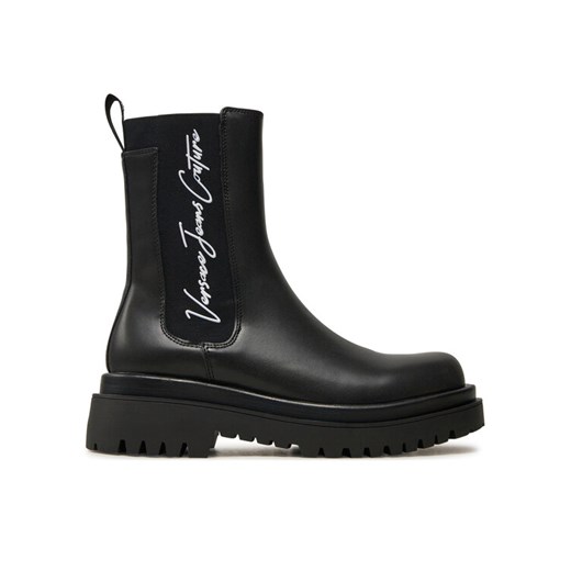 Versace Jeans Couture Sztyblety Drew 77VA3S60 Czarny ze sklepu MODIVO w kategorii Botki - zdjęcie 183947805