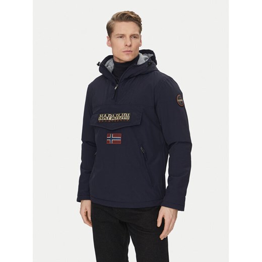 Napapijri Kurtka anorak Rainforest Pocket 2 NP0A4GMD Granatowy Regular Fit ze sklepu MODIVO w kategorii Kurtki męskie - zdjęcie 183947837
