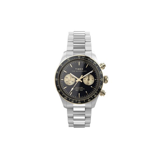 Timex Zegarek Waterbury Heritage TW2Y24000 Czarny ze sklepu MODIVO w kategorii Zegarki - zdjęcie 183947848