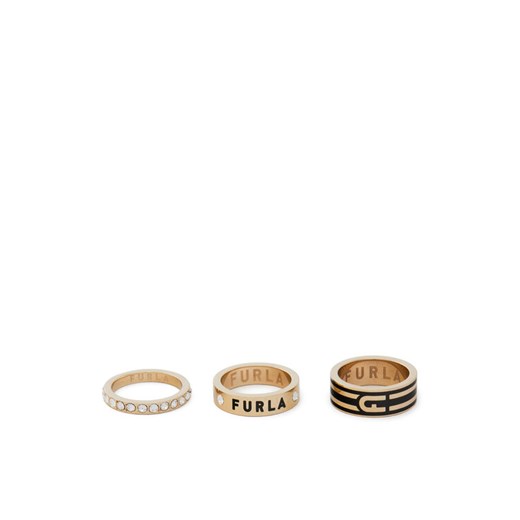 Furla Zestaw 3 pierścionków Arch Stripe WJ00175-N79000-O6000-1-007-20-CN-S Złoty ze sklepu MODIVO w kategorii Pierścionki - zdjęcie 183947915