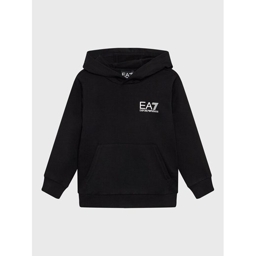 EA7 Emporio Armani Bluza 8NBM52 BJ05Z 1200 Czarny Regular Fit ze sklepu MODIVO w kategorii Bluzy chłopięce - zdjęcie 183947997