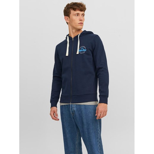 Jack&Jones Bluza 12236179 Granatowy Regular Fit ze sklepu MODIVO w kategorii Bluzy męskie - zdjęcie 183948109