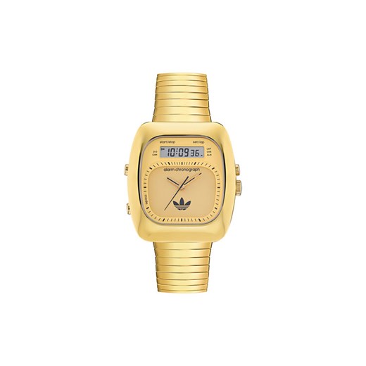 adidas Zegarek Retro Wave Three Chronograph AOSY25014 Złoty ze sklepu MODIVO w kategorii Zegarki - zdjęcie 183948119