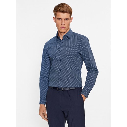 Boss Koszula H-Hank-Kent-C1-214 50478620 Granatowy Slim Fit ze sklepu MODIVO w kategorii Koszule męskie - zdjęcie 183948135
