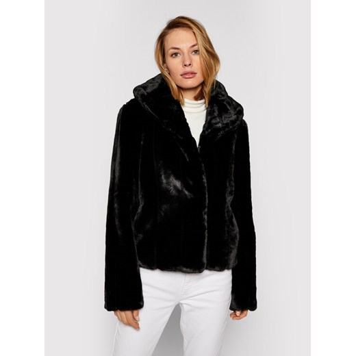 Guess Futro New Sophy W0BL0N WDCH0 Czarny Regular Fit ze sklepu MODIVO w kategorii Futra damskie - zdjęcie 183948147