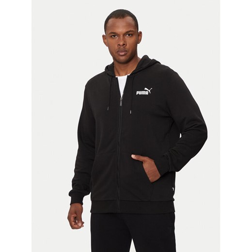Puma Bluza Ess Logo 586704 Czarny Regular Fit ze sklepu MODIVO w kategorii Bluzy męskie - zdjęcie 183948165