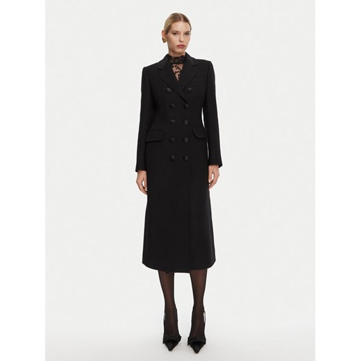 Dolce&Gabbana Płaszcz wełniany F0W1WT FU2TS Czarny Regular Fit ze sklepu MODIVO w kategorii Płaszcze damskie - zdjęcie 183948176