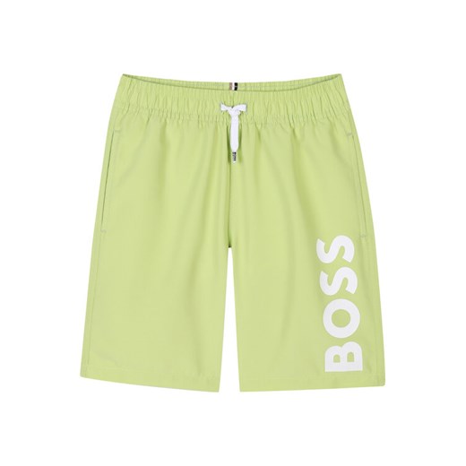 BOSS Szorty kąpielowe J51973 M Zielony Regular Fit ze sklepu MODIVO w kategorii Kąpielówki chłopięce - zdjęcie 183948179